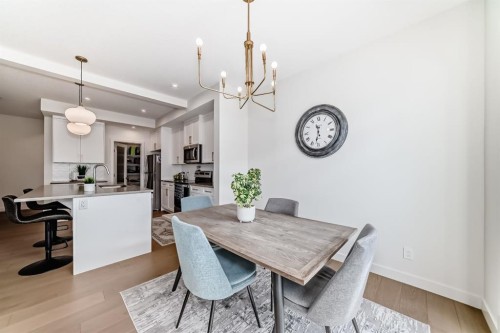 35 Waterford Manor, Chestermere, AB - Indoor Photo Showing Dining Room