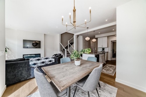 35 Waterford Manor, Chestermere, AB - Indoor Photo Showing Dining Room