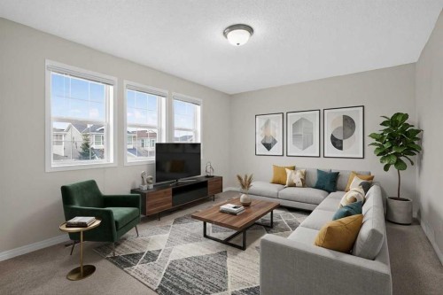8050 Cougar Ridge Avenue Sw, Calgary, AB - Indoor Photo Showing Living Room
