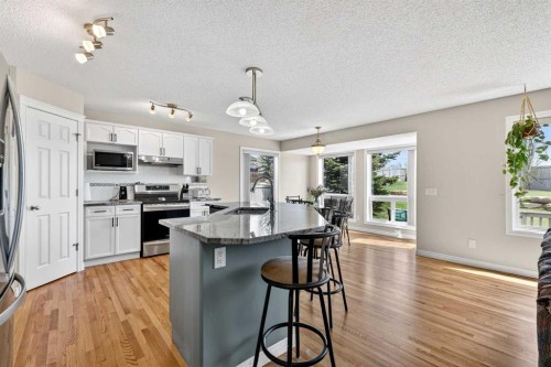 99 Evansmeade Crescent Nw, Calgary, AB - Indoor Photo Showing Kitchen With Stainless Steel Kitchen With Upgraded Kitchen