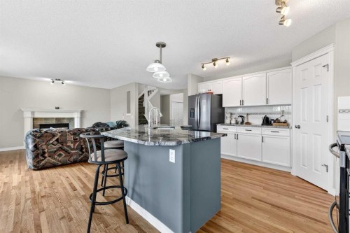 99 Evansmeade Crescent Nw, Calgary, AB - Indoor Photo Showing Kitchen With Upgraded Kitchen