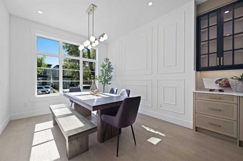 2708 18 Street Nw, Calgary, AB - Indoor Photo Showing Dining Room