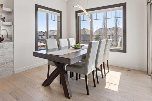 3 Tremblant Point Sw, Calgary, AB - Indoor Photo Showing Dining Room