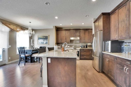 46 Mahogany Passage Se, Calgary, AB - Indoor Photo Showing Kitchen With Stainless Steel Kitchen With Upgraded Kitchen