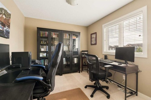 417 Silverado Boulevard Sw, Calgary, AB - Indoor Photo Showing Office
