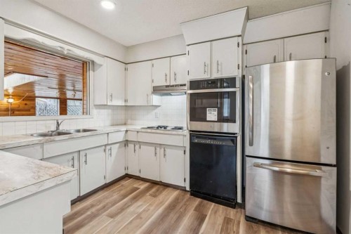 1260 Lake Sylvan Drive Se, Calgary, AB - Indoor Photo Showing Kitchen With Double Sink