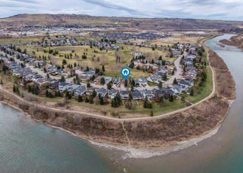 79 Riverview Circle, Cochrane, AB - Outdoor With Body Of Water With View