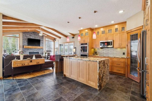128 Tuscany Vista Crescent Nw, Calgary, AB - Indoor Photo Showing Kitchen With Stainless Steel Kitchen With Upgraded Kitchen