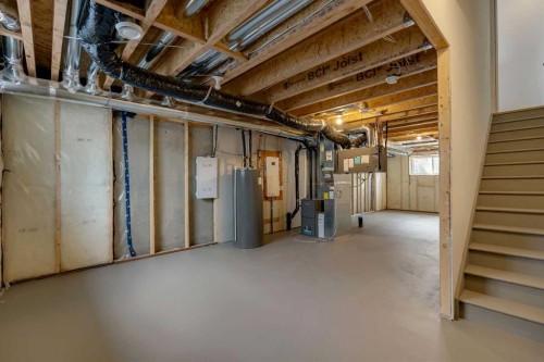 237 Heirloom Way Se, Calgary, AB - Indoor Photo Showing Basement