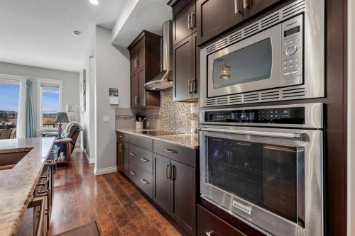 369 Marquis Landing Se, Calgary, AB - Indoor Photo Showing Kitchen With Stainless Steel Kitchen