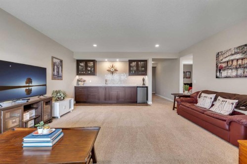 369 Marquis Landing Se, Calgary, AB - Indoor Photo Showing Living Room