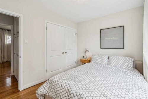 19 Hyslop Drive Sw, Calgary, AB - Indoor Photo Showing Bedroom