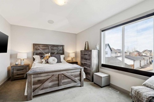 216 Mahogany Grove Se, Calgary, AB - Indoor Photo Showing Bedroom