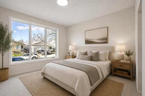 121 5 Avenue Se, High River, AB - Indoor Photo Showing Bedroom