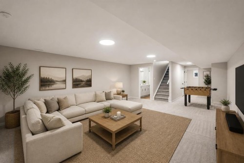 121 5 Avenue Se, High River, AB - Indoor Photo Showing Living Room