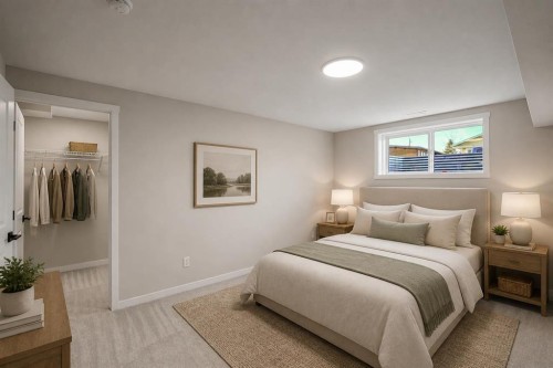 121 5 Avenue Se, High River, AB - Indoor Photo Showing Bedroom