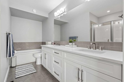 11 Masters Manor Se, Calgary, AB - Indoor Photo Showing Bathroom