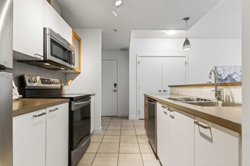 301-315 24 Avenue Sw, Calgary, AB - Indoor Photo Showing Kitchen With Double Sink