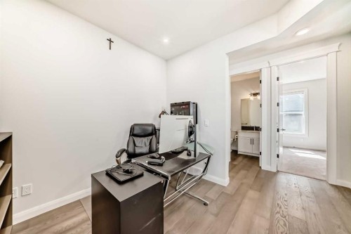 219 Chelsea Park, Chestermere, AB - Indoor Photo Showing Office