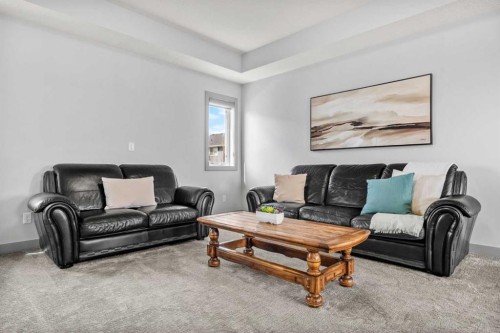 229 Stonemere Bay, Chestermere, AB - Indoor Photo Showing Living Room