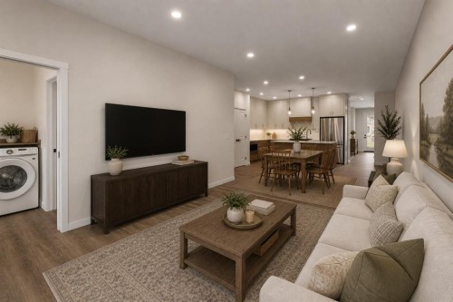123 5 Avenue Se, High River, AB - Indoor Photo Showing Living Room