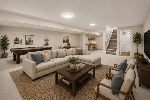 123 5 Avenue Se, High River, AB - Indoor Photo Showing Living Room