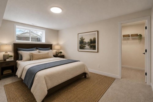 123 5 Avenue Se, High River, AB - Indoor Photo Showing Bedroom