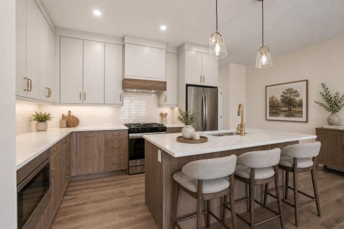 123 5 Avenue Se, High River, AB - Indoor Photo Showing Kitchen With Upgraded Kitchen
