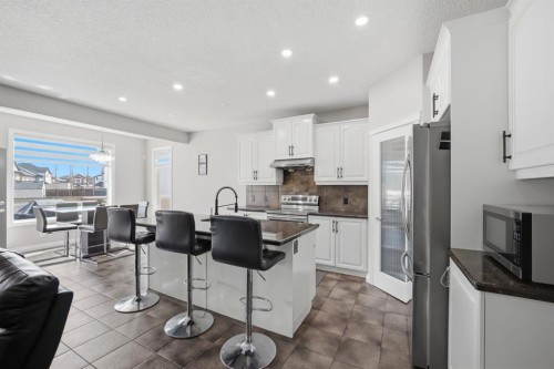 591 Taralake Way Ne, Calgary, AB - Indoor Photo Showing Kitchen With Upgraded Kitchen