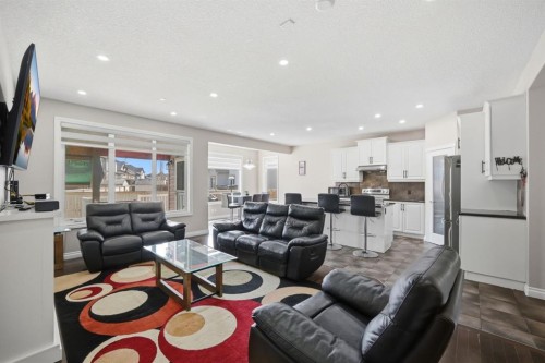 591 Taralake Way Ne, Calgary, AB - Indoor Photo Showing Living Room