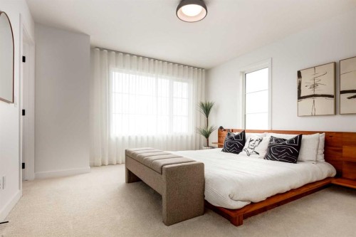 349 Cobblestone Gate, Airdrie, AB - Indoor Photo Showing Bedroom