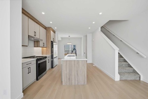 8814 48 Street Ne, Calgary, AB - Indoor Photo Showing Kitchen With Upgraded Kitchen