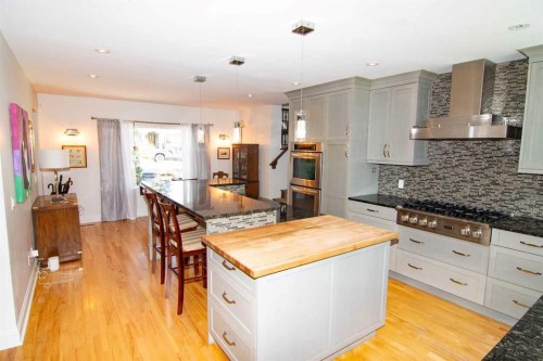 1616 Summer Street Sw, Calgary, AB - Indoor Photo Showing Kitchen With Upgraded Kitchen