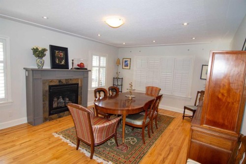 1616 Summer Street Sw, Calgary, AB - Indoor With Fireplace