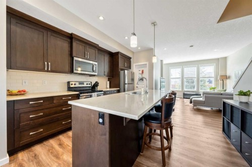 1391 Legacy Circle Se, Calgary, AB - Indoor Photo Showing Kitchen With Upgraded Kitchen