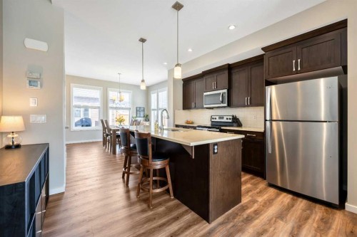 1391 Legacy Circle Se, Calgary, AB - Indoor Photo Showing Kitchen With Upgraded Kitchen
