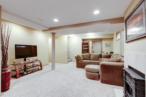 26 Tiller Place Se, Airdrie, AB - Indoor Photo Showing Basement