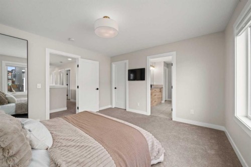 229 Precedence View, Cochrane, AB - Indoor Photo Showing Bedroom