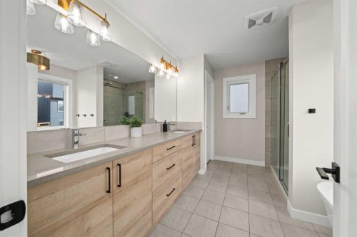 229 Precedence View, Cochrane, AB - Indoor Photo Showing Bathroom