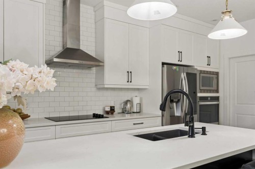 345 Calhoun Common Ne, Calgary, AB - Indoor Photo Showing Kitchen With Double Sink With Upgraded Kitchen