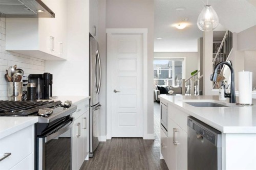 170 Seton Grove Se, Calgary, AB - Indoor Photo Showing Kitchen With Upgraded Kitchen