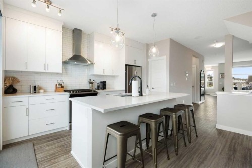 170 Seton Grove Se, Calgary, AB - Indoor Photo Showing Kitchen With Upgraded Kitchen