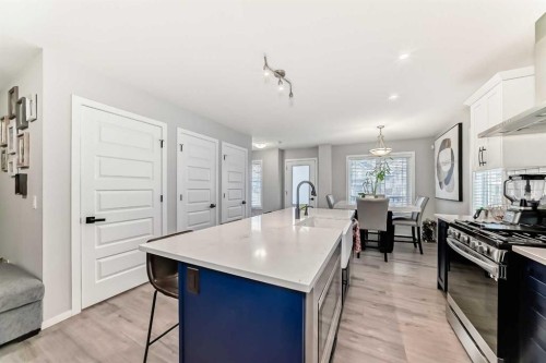 115 Cityscape Boulevard Ne, Calgary, AB - Indoor Photo Showing Kitchen With Double Sink