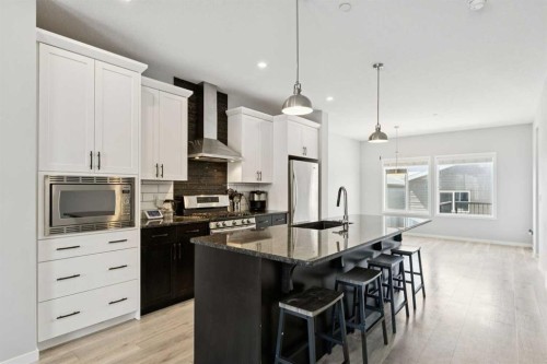 29 Howse Row Ne, Calgary, AB - Indoor Photo Showing Kitchen With Upgraded Kitchen