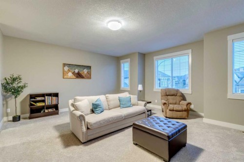 490 Mahogany Manor Se, Calgary, AB - Indoor Photo Showing Living Room