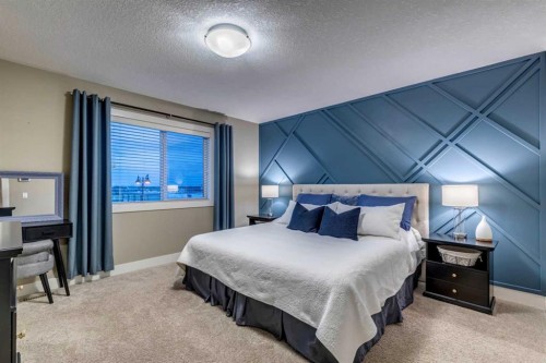 490 Mahogany Manor Se, Calgary, AB - Indoor Photo Showing Bedroom