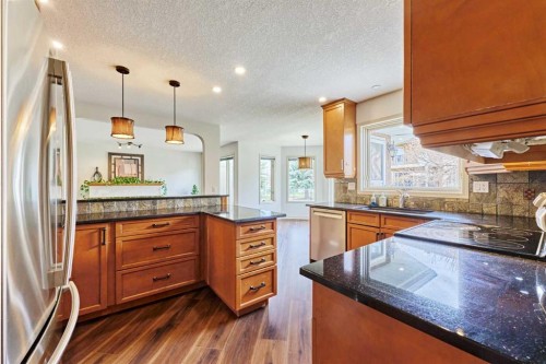 243 Hampshire Close Nw, Calgary, AB - Indoor Photo Showing Kitchen With Upgraded Kitchen