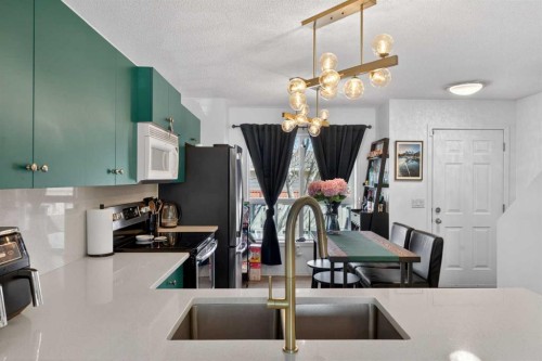 32 Erin Woods Court Se, Calgary, AB - Indoor Photo Showing Kitchen With Double Sink