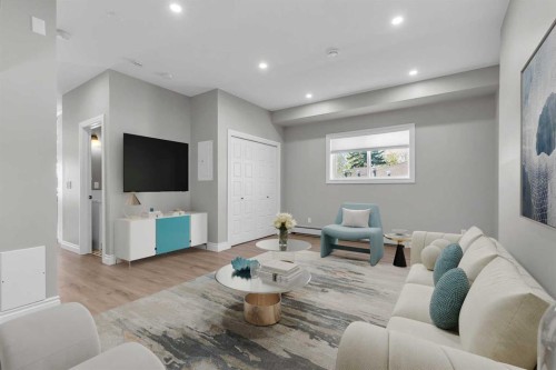 3-232 20 Avenue Ne, Calgary, AB - Indoor Photo Showing Living Room