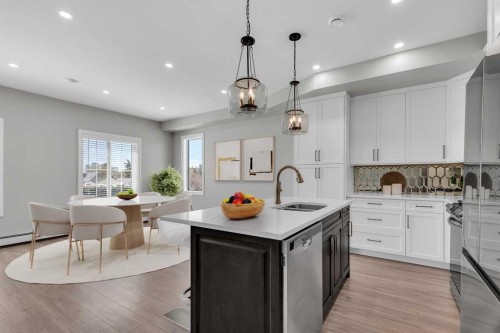 3-232 20 Avenue Ne, Calgary, AB - Indoor Photo Showing Kitchen With Upgraded Kitchen